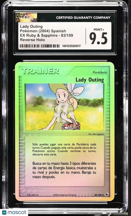 2004 Pokemon EX Ruby & Sapphire Lady Outing Reverse Holo #83 CGC 9.5