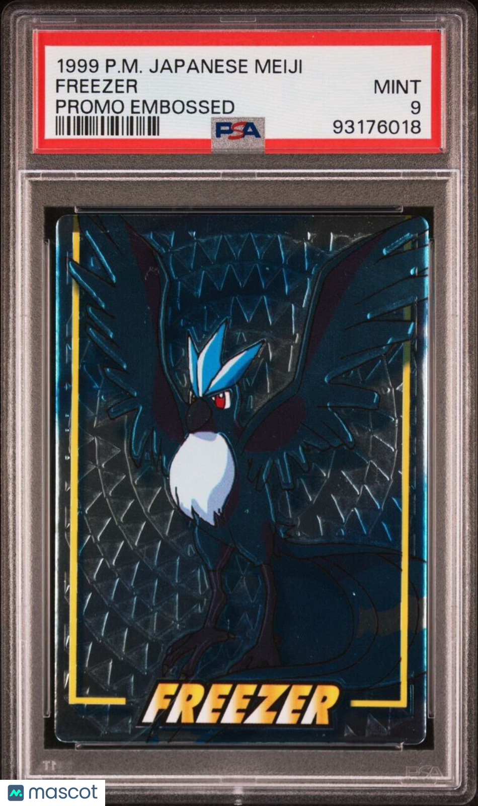 PSA 9 Articuno 1999 Pokemon Japanese Meiji Promo Freezer Embossed