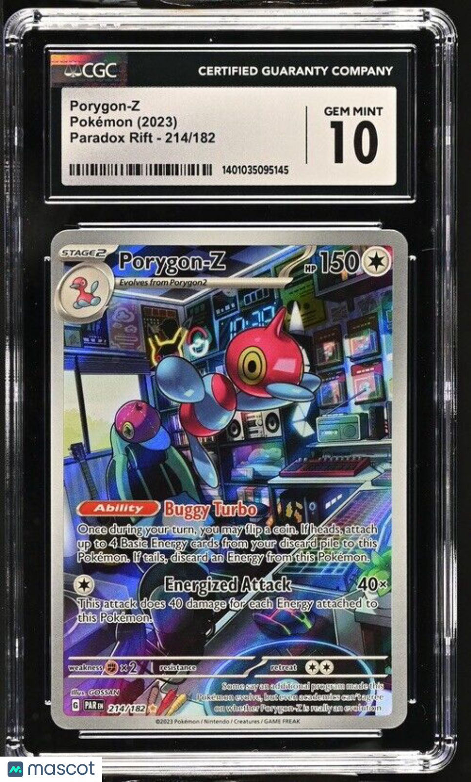 2023 Pokémon TCG S&V: Paradox Rift Porygon-Z Full Art Illustration Rare 214/182