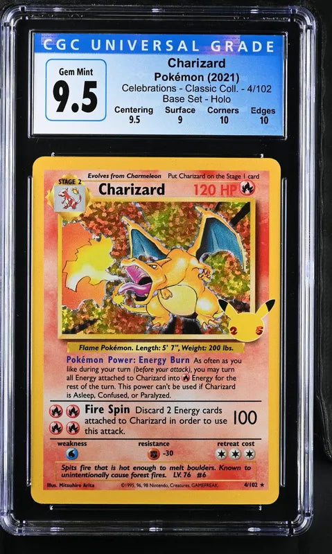 2021 Pokémon Celebrations Charizard #4/102 CGC 10